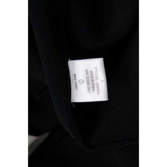 A.L.C. Womens Mini Skirt Size Small Black Rayon Nylon Stretch Waist Pleated - Picture 6 of 7